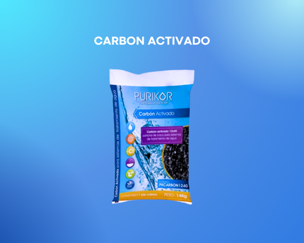 Carbón activado purikor ft3  14 Kg