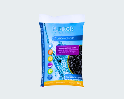 Carbón activado purikor ft3  14 Kg