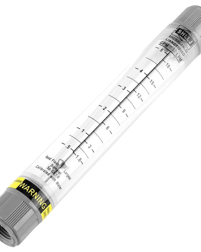 Plástico Rotámetro Líquido 0.5‑5GPM/1.8‑18LPM Ampliamente Utilizado para Agua Industrial